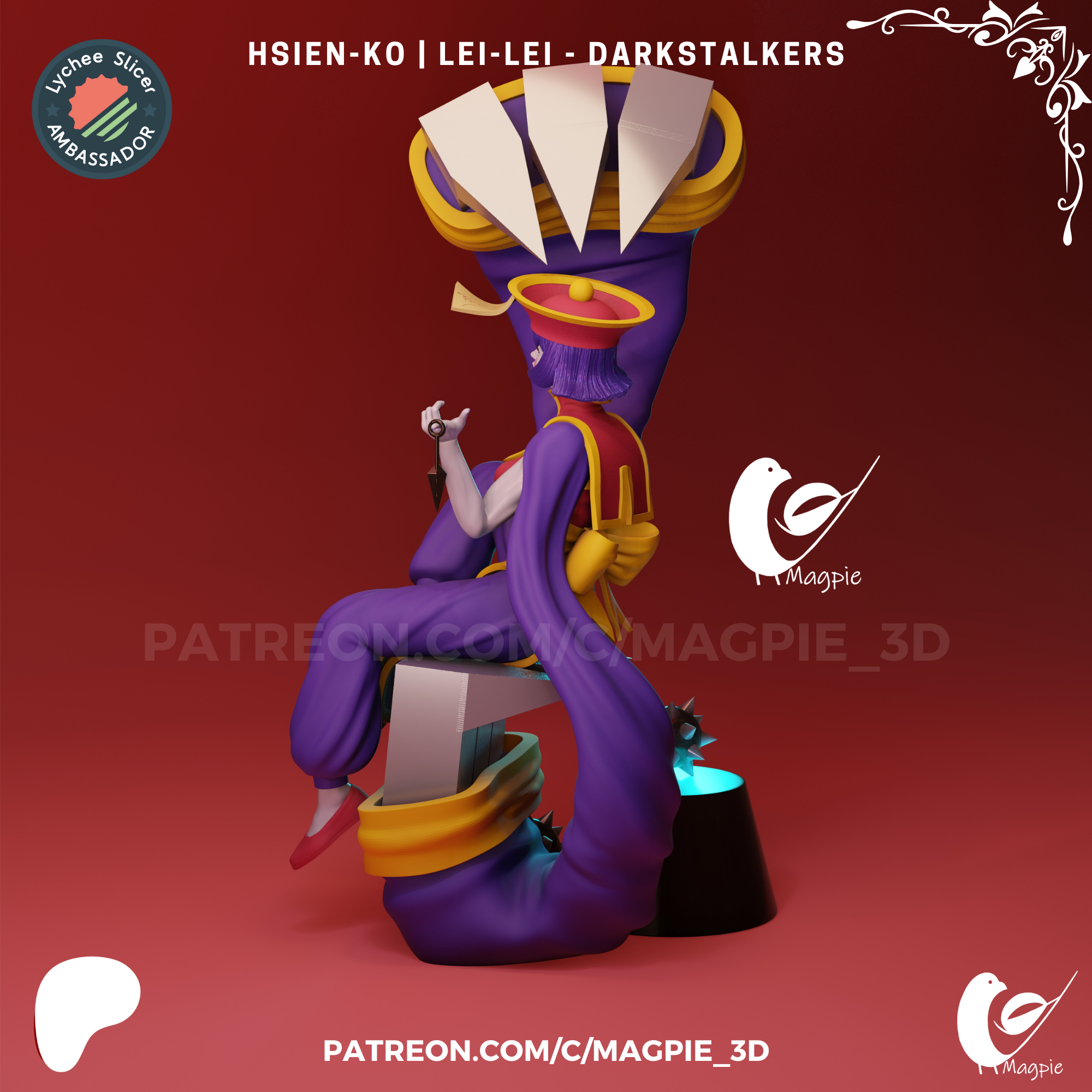 Hsien-Ko - Lei-Lei - Darkstalkers MagPie_3d 05